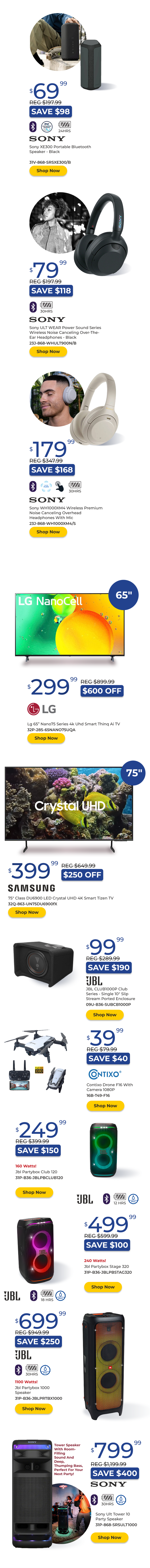 Memorial Day Sale | Samsung | Small Banner