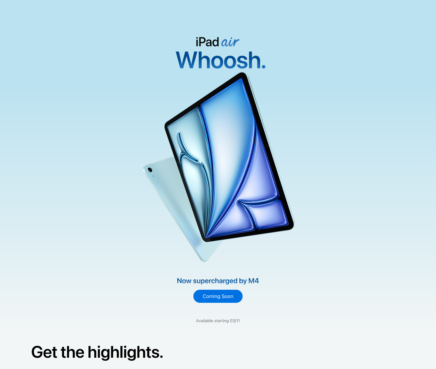 iPad Air pg #1 desktop banner