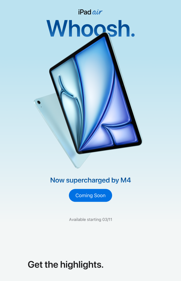 iPad Air pg #3 mobile banner