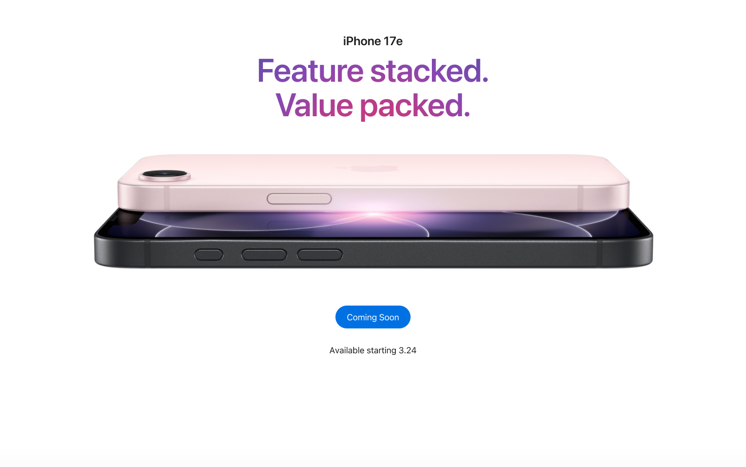 iPhone 17e pg #1 desktop banner