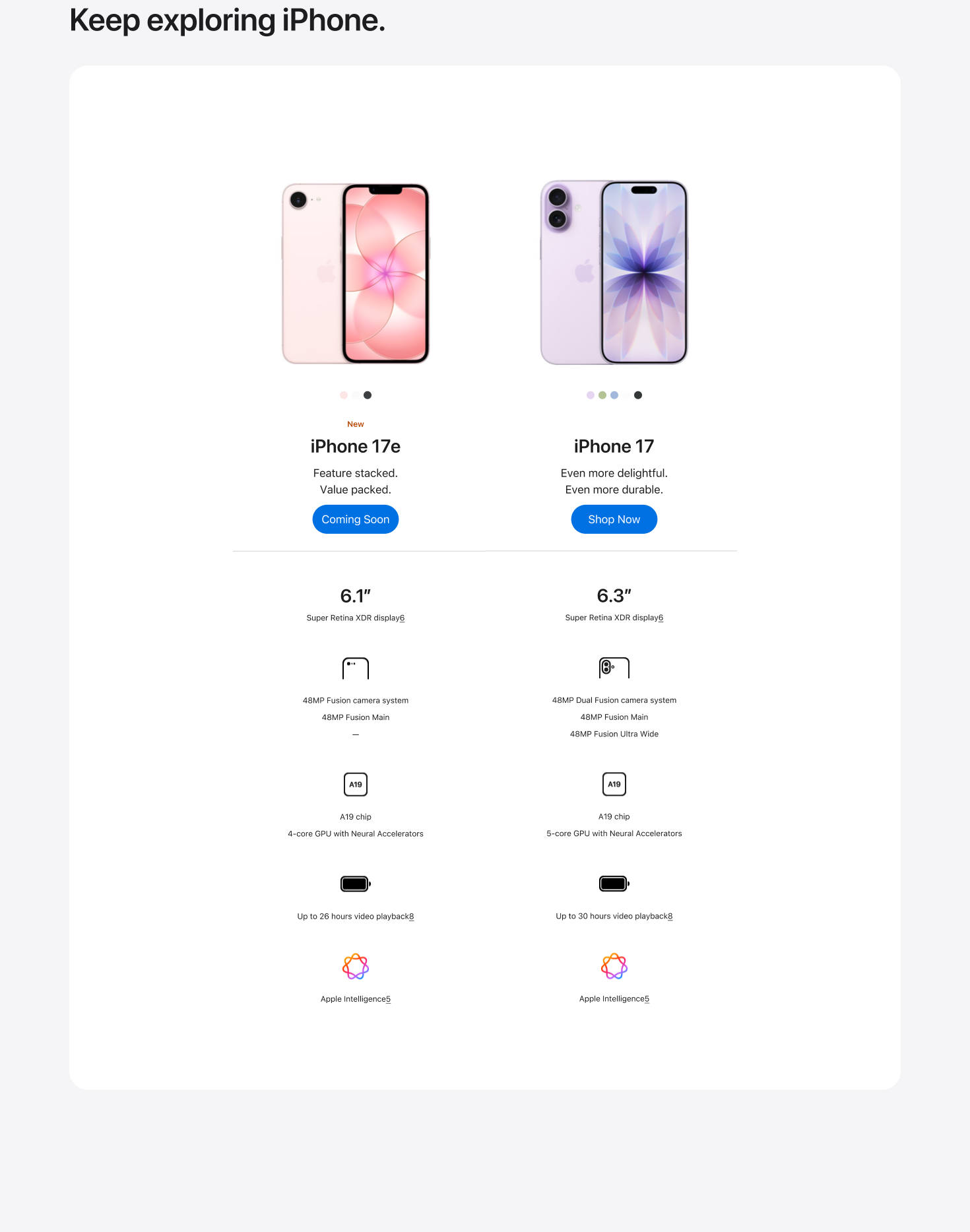 iPhone 17e pg #15 desktop banner