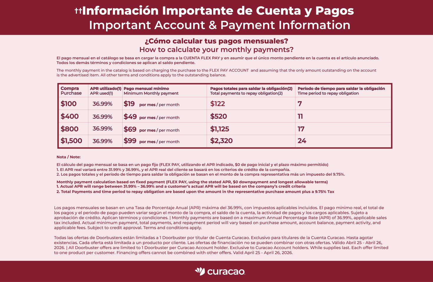 DOORBUSTERS | Footer | Desktop