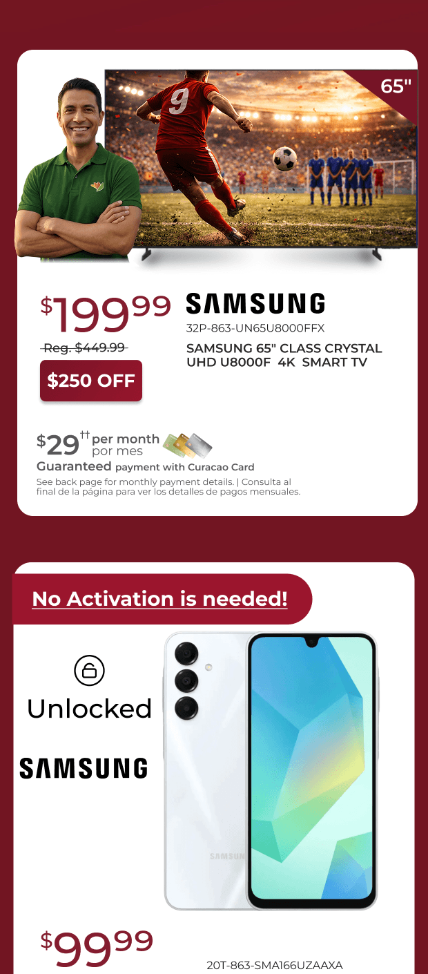 DOORBUSTER DEALS | Small Banner