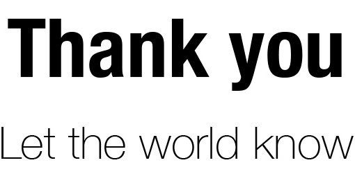 Thank you